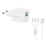 Conceptronic ALTHEA16W Caricabatterie per dispositivi mobili Universale Bianco AC Ricarica rapida Interno