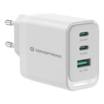 Conceptronic ALTHEA21W65 Caricabatterie per dispositivi mobili Universale Bianco AC Ricarica rapida Interno