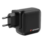 Verbatim Mini GaN Charger 100W Universale Nero AC Ricarica rapida Interno - immagine 6