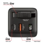Verbatim GaN Charger 65W Universale Nero AC Ricarica rapida Interno - immagine 8