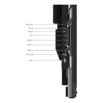 Lenovo ThinkVision T86 Monitor PC 2,18 m (86") 3840 x 2160 Pixel 4K Ultra HD LED Touch screen Nero - immagine 10