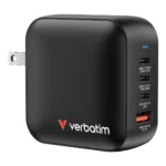 Verbatim Mini GaN Charger 100W Universale Nero AC Ricarica rapida Interno