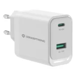 Conceptronic ALTHEA20W45 Caricabatterie per dispositivi mobili Universale Bianco AC Ricarica rapida Interno