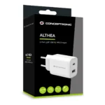 Conceptronic ALTHEA11W Caricabatterie per dispositivi mobili Universale Bianco AC Ricarica rapida Interno - immagine 3