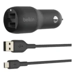 Belkin CARICABATTERIE DA AUTO CON DOPPIA PORTA USB-A 12W - immagine 2