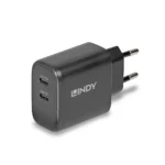 Lindy 73438 Caricabatterie per dispositivi mobili Universale Nero AC Ricarica rapida Interno