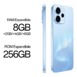 OPPO Reno15 F 5G AI Smartphone, Tripla fotocamera 50+8+2MP, Selfie 50MP, Display 6.57" 120HZ AMOLED FHD+, 6500mAh, RAM 8GB(Esp2GB/4GB/8GB)+ROM 256GB [Versione Italia], Aurora Blue - immagine 4
