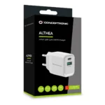 Conceptronic ALTHEA19W33 Caricabatterie per dispositivi mobili Universale Bianco AC Ricarica rapida Interno - immagine 5