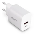 Lindy 73413 Caricabatterie per dispositivi mobili Universale Bianco AC Ricarica rapida Interno - immagine 3