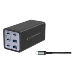 Conceptronic OZUL06BE Caricabatterie per dispositivi mobili Universale Nero AC Ricarica rapida Interno