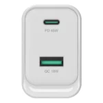 Conceptronic ALTHEA20W45 Caricabatterie per dispositivi mobili Universale Bianco AC Ricarica rapida Interno - immagine 3