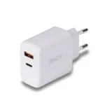 Lindy 73424 Caricabatterie per dispositivi mobili Universale Bianco AC Ricarica rapida Interno