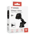 Verbatim Charge 'n' Drive Qi2 Smartphone Nero USB Carica wireless Ricarica rapida Auto - immagine 2