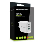 Conceptronic ALTHEA21W65 Caricabatterie per dispositivi mobili Universale Bianco AC Ricarica rapida Interno - immagine 5