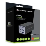 Conceptronic OZUL06BE Caricabatterie per dispositivi mobili Universale Nero AC Ricarica rapida Interno - immagine 4