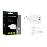Conceptronic ALTHEA16W Caricabatterie per dispositivi mobili Universale Bianco AC Ricarica rapida Interno - immagine 4