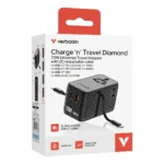 Verbatim Charge 'n' Travel 70W Universale Nero AC Ricarica rapida Interno - immagine 3