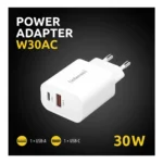 Intenso POWER ADAPTER USB-A/USB-C/7803012 Universale Bianco AC Ricarica rapida Interno - immagine 2