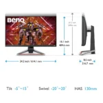 BenQ 9H.LKTLA.TBE Monitor PC 68,6 cm (27") 3840 x 2160 Pixel 4K Ultra HD LED Nero - immagine 3