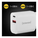Intenso POWER ADAPTER USB-A/USB-C/7803012 Universale Bianco AC Ricarica rapida Interno - immagine 4
