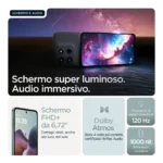 Motorola moto g56 5G 17,1 cm (6.72") Dual SIM ibrida Android 15 USB tipo-C 8 GB 512 GB 5200 mAh Grigio - immagine 3