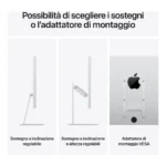 Apple Studio Display - Vetro standard - Sostegno a altezza e inclinazione regolabile - immagine 5