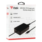 itek ITNBSDC65 adattatore e invertitore Interno 65 W Nero - immagine 4