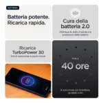 Motorola moto g56 5G 17,1 cm (6.72") Dual SIM ibrida Android 15 USB tipo-C 8 GB 512 GB 5200 mAh Nero - immagine 6