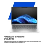 HP EliteBook 6 G1i AI Intel Core Ultra 7 255U Computer portatile 35,6 cm (14") WUXGA 16 GB DDR5-SDRAM 512 GB SSD Wi-Fi 6E (802.11ax) Windows 11 Pro AI PC Argento - immagine 3