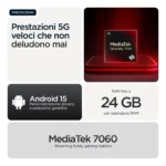Motorola moto g56 5G 17,1 cm (6.72") Dual SIM ibrida Android 15 USB tipo-C 8 GB 512 GB 5200 mAh Nero - immagine 7