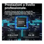 Motorola ThinkPhone25 16,1 cm (6.36") Doppia SIM Android 14 5G USB tipo-C 8 GB 256 GB 4310 mAh Nero - immagine 6