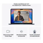 Apple MacBook Air 13" M4 chip 10-core CPU 8-core GPU, 16GB, 256GB SSD - Mezzanotte - immagine 4