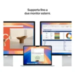Apple MacBook Air 13" M4 chip 10-core CPU 8-core GPU, 16GB, 256GB SSD - Mezzanotte - immagine 7