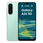 Samsung Galaxy A26 5G, Smartphone con Funzioni intelligenti, Display Super AMOLED 6.7", 6GB RAM, 128GB, Batteria 5.000 mAh, memoria espandibile, Mint