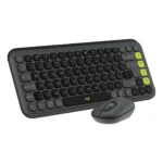 Logitech POP Icon Combo tastiera + Mouse Bluetooth (Grafite, Verde) - immagine 4