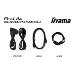 iiyama ProLite XUB2395WSU-B5 Monitor PC 57,1 cm (22.5") 1920 x 1200 Pixel WUXGA LED Nero - immagine 16