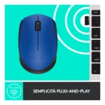 Logitech M171 mouse wireless (blu) - immagine 6
