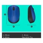Logitech M171 mouse wireless (blu) - immagine 9