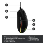 Logitech G G203 LIGHTSYNC mouse gaming a filo - immagine 6