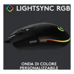 Logitech G G203 LIGHTSYNC mouse gaming a filo - immagine 2