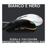 Logitech G G203 LIGHTSYNC mouse gaming a filo - immagine 7
