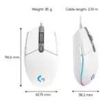 Logitech G 910-005797 mouse Gaming Mano destra USB tipo A 8000 DPI - immagine 7