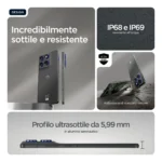 Motorola edge 70 17 cm (6.7") Doppia SIM Android 16.0 5G USB tipo-C 8 GB 256 GB 4800 mAh Grigio - immagine 6