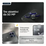 Motorola edge 70 17 cm (6.7") Doppia SIM Android 16.0 5G USB tipo-C 8 GB 256 GB 4800 mAh Grigio - immagine 8