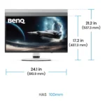 BenQ EX271QZ Monitor PC 67,3 cm (26.5") 2560 x 1440 Pixel 2K OLED Bianco - immagine 7