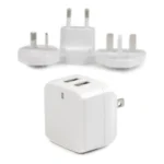 StarTech.com Caricatore da Parete a doppia porta x2 USB ad alta potenza ( 17W / 3.4 Amp ) con prese da viaggio (Internazionale) - bianco - immagine 5