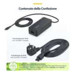 StarTech.com Caricatore USB-C 140W con cavo USB-C integrato da 1,2m, Alimentatore GaN per MacBook M3/M4/M5 Pro/Max, Dell Pro/Plus/Premium - immagine 5