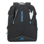 Rivacase 7860 43,9 cm (17.3") Zaino Nero, Blu - immagine 3