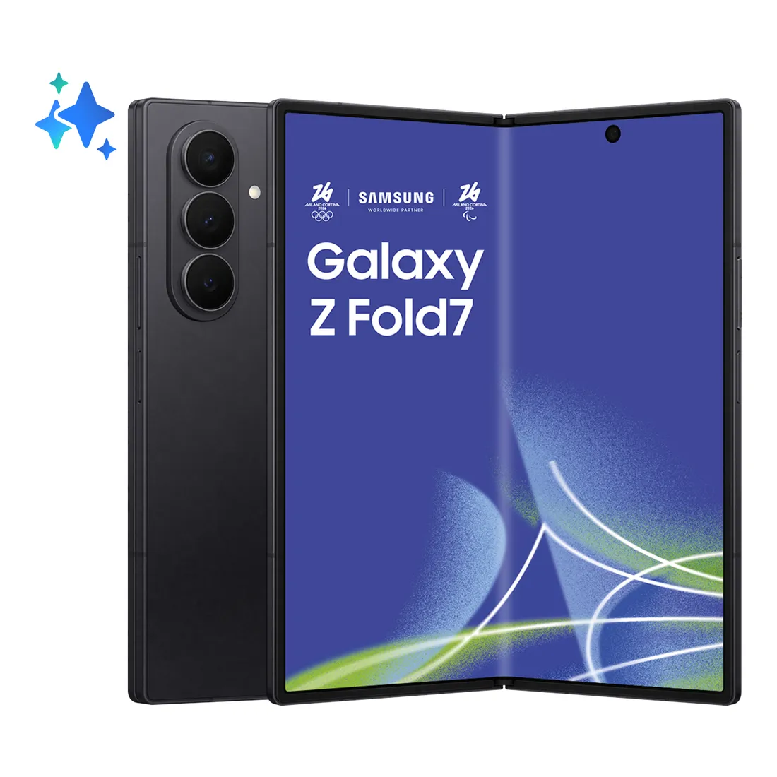 53ca2be4f1f119312bbbbe8b81e577d8a1663286.webp Samsung Galaxy Z Fold7 Smartphone AI, RAM 12GB, 512GB, Display 6,5"/8", Camera 200MP, Batteria a lunga durata, Jetblack - immagine 1