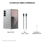 Samsung Galaxy Z Fold7 Smartphone AI, RAM 12GB, 512GB, Display 6,5"/8", Camera 200MP, Batteria a lunga durata, Silver Shadow - immagine 8
